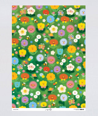 Busy Garden Kids Gift Wrap