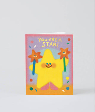 You Are A Star! Kids Birthday Greetings Card
