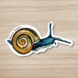 Blue Snail Waterproof Sticker