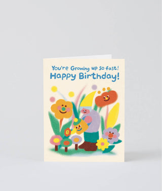 Growing Up Fast Birthday Kids Birthday Greetings Card
