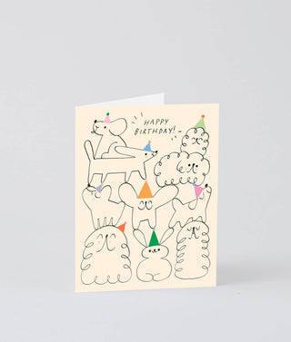 Happy Birthday Animal Stack' Kids Birthday Greetings Card