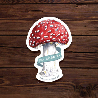 Amanita Mushroom Waterproof Sticker