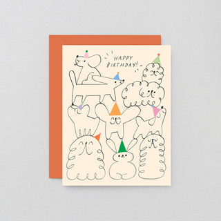 Happy Birthday Animal Stack' Kids Birthday Greetings Card